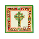 CL-109- Cork Backed Ceramic Irish Coaster, Celtic Cross Creative Irish Gifts
