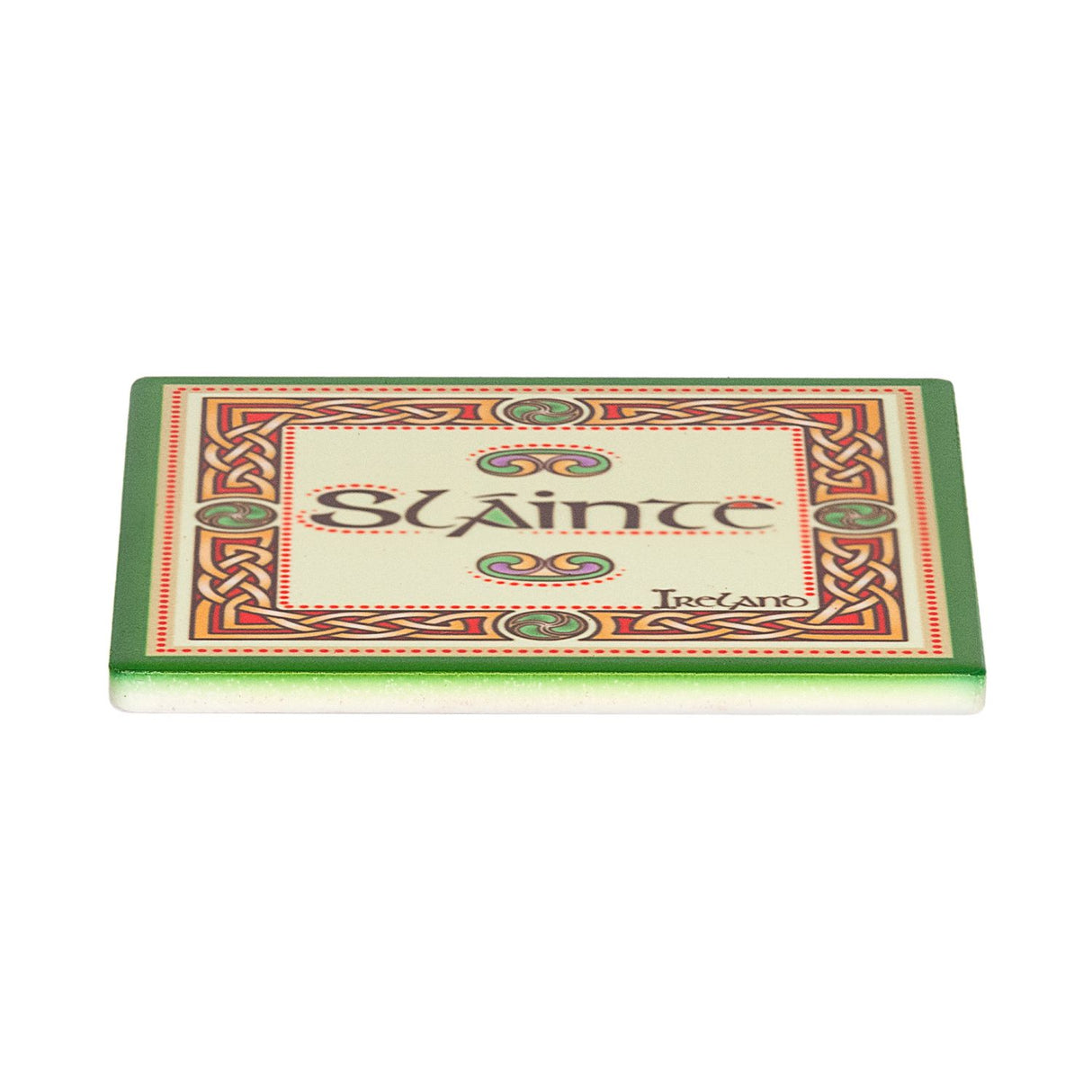 CL-109-422 Cork-Backed Ceramic Irish Coaster, Slainte Creative Irish Gifts
