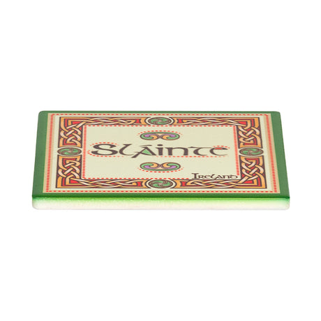 CL-109-422 Cork-Backed Ceramic Irish Coaster, Slainte Creative Irish Gifts
