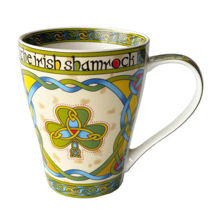  Colorful Bone China Mug with Irish Shamrock Creative Irish Gifts