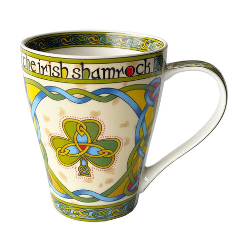  Colorful Bone China Mug with Irish Shamrock Creative Irish Gifts