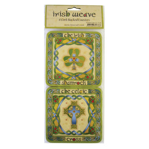 CL-73-20 Cork Back Ireland Coasters Set of 4 Packaging Creative Irish Gifts
