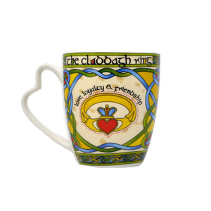 Irish Claddagh Mug with Heart Shaped Handle Creative Irish Gifts
