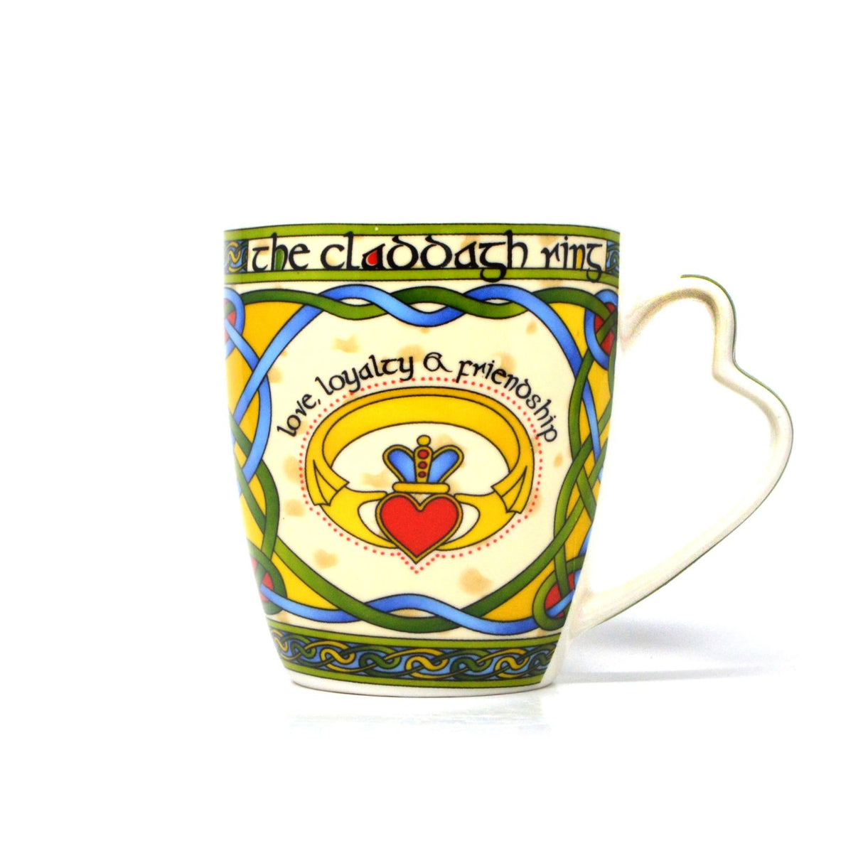 Irish Claddagh Mug with Heart Shaped Handle Creative Irish Gifts
