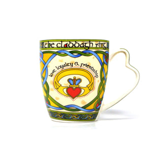 Irish Claddagh Mug with Heart Shaped Handle Creative Irish Gifts
