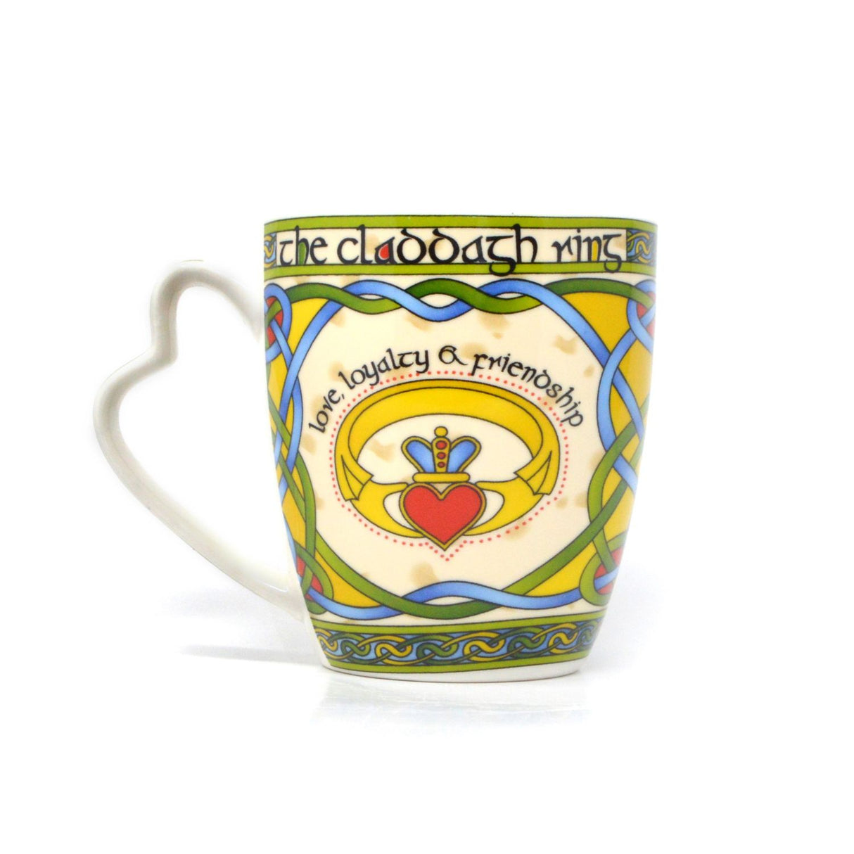Irish Claddagh Mug with Heart Shaped Handle Creative Irish Gifts
