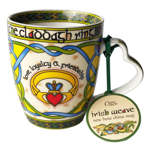 Irish Claddagh Mug with Heart Shaped Handle Studio Creative Irish Gifts
