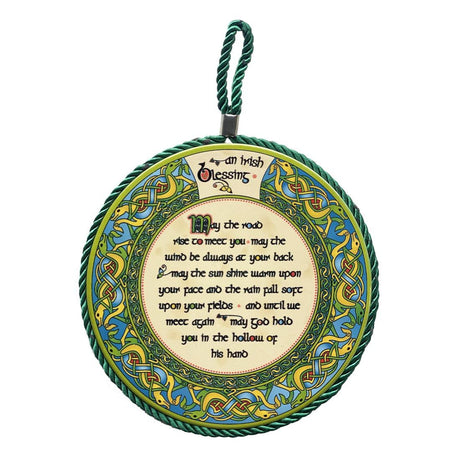 CL-73-47 Traditional Irish Blessing Rope Plaque Creative Irish Gifts
Front View