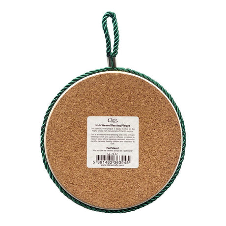 CL-73-47 Traditional Irish Blessing Rope Plaque Creative Irish Gifts
Back View