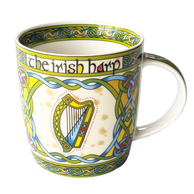 CL-73-5-New Bone China Irish Harp Mug Creative Irish Gifts.com