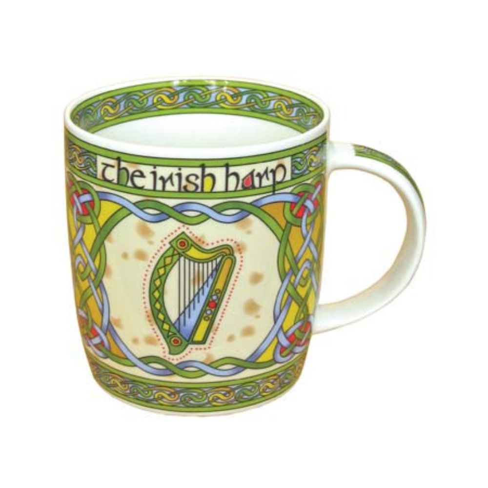 CL-73-5-New Bone China Irish Harp Mug Creative Irish Gifts.com