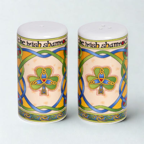  Bone China Mug with Irish Shamrock Salt Pepper Creative Irish Gifts