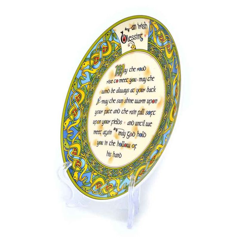 CL-73-Traditional Irish Blessing Rope Plaque size 4" Creative Irish Gifts