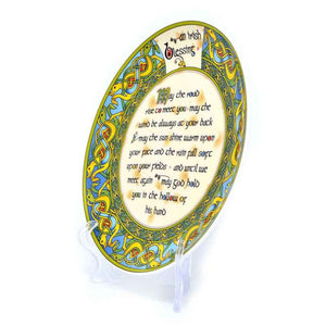 CL-73-Traditional Irish Blessing Rope Plaque size 4" Creative Irish Gifts
