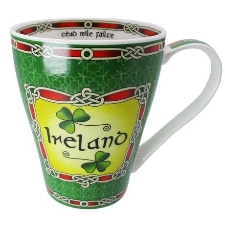 CL-78-2 Bone China Cead Mile Failte Irish Mug CreativeIrish.com
