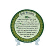 CL-87-543 Bone China Plate with Heartfelt Irish Blessing Creative Irish Gifts
