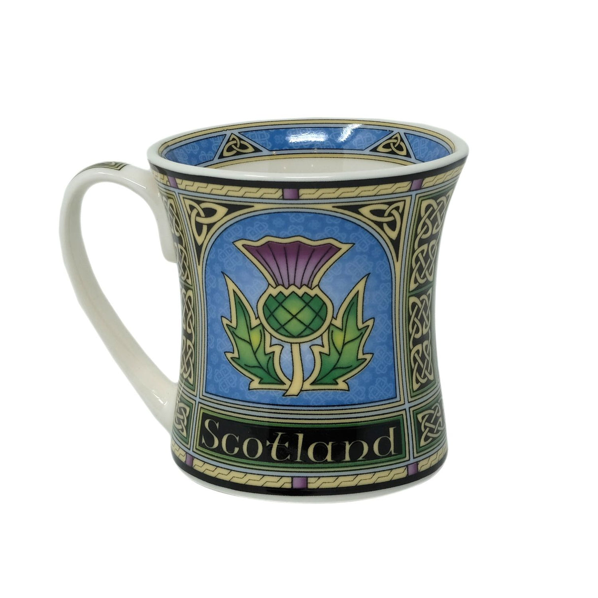 Bone China Scottish Purple Thistle Coffee Mug-Creative Irish gift