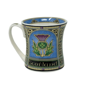 Bone China Scottish Purple Thistle Coffee Mug-Creative Irish gift