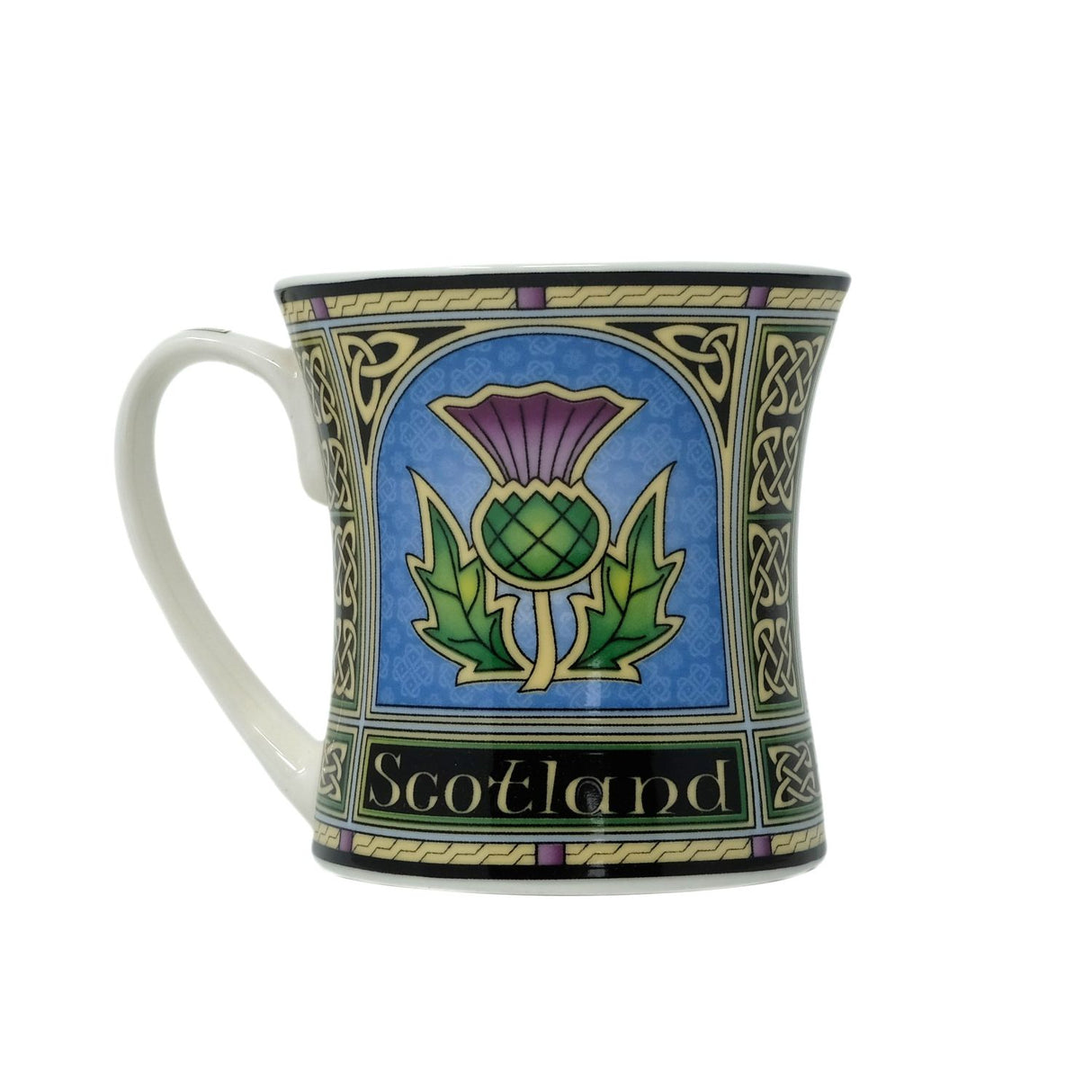 Bone China Scottish Purple Thistle Coffee Mug-Creative Irish gift