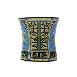 Bone China Scottish Purple Thistle Coffee Mug-Creative Irish gift Side View