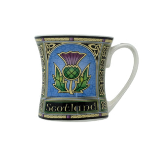 Bone China Scottish Purple Thistle Coffee Mug-Creative Irish gift