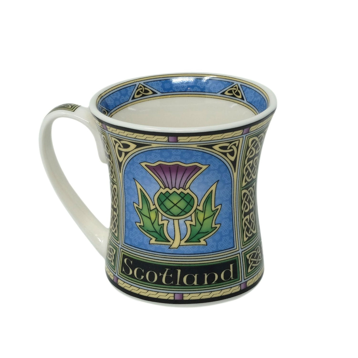 Bone China Scottish Purple Thistle Coffee Mug-Creative Irish gift