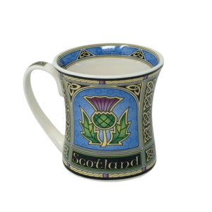 Bone China Scottish Purple Thistle Coffee Mug-Creative Irish gift