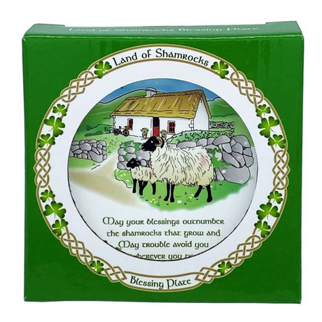 CL-96-519 Rustic Plate with Irish Landscape Design Creative Irish Gifts
