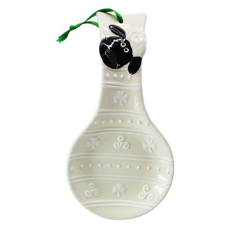 CL-97-Woolly Ware Handpainted Ceramic Irish Sheep Spoon Rest Creative Irish Gifts
