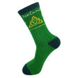 CL-98-536 Aran Knit Trinity Knot Cotton Socks, Green Creative Irish gift