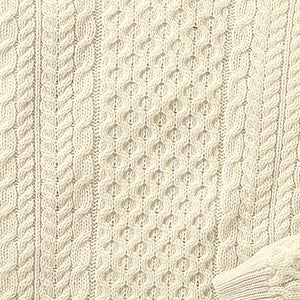 Classic Crew Neck Aran Sweater- Cream - Creative Irish Gifts
