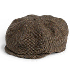Irish Wool Tweed Newsboy Cap Brown Creative Irish Gift