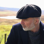 Irish Wool Tweed Newsboy Cap Black Lifestyle Creative Irish Gift