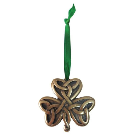 Bronze Plated Shamrock Christmas Tree Ornament Creative Irish Gifts