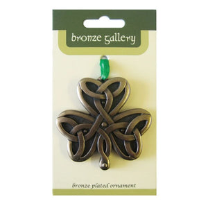 Bronze Plated Shamrock Christmas Tree Ornament Creative Irish Gifts
