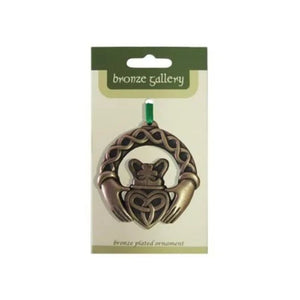 Bronze Plated Irish Claddagh Christmas Tree Ornament Creative Irish Gifts