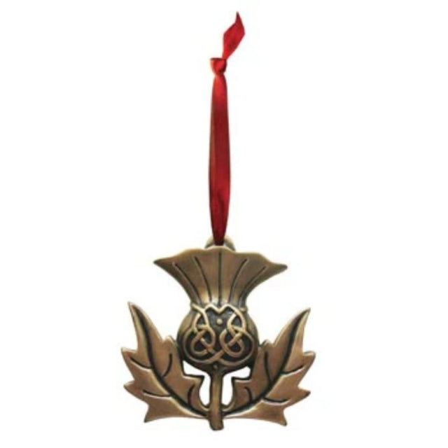 CS-0084-66 Scottish Thistle Hanging Ornament in Bronze  Creative Irish Gifts

