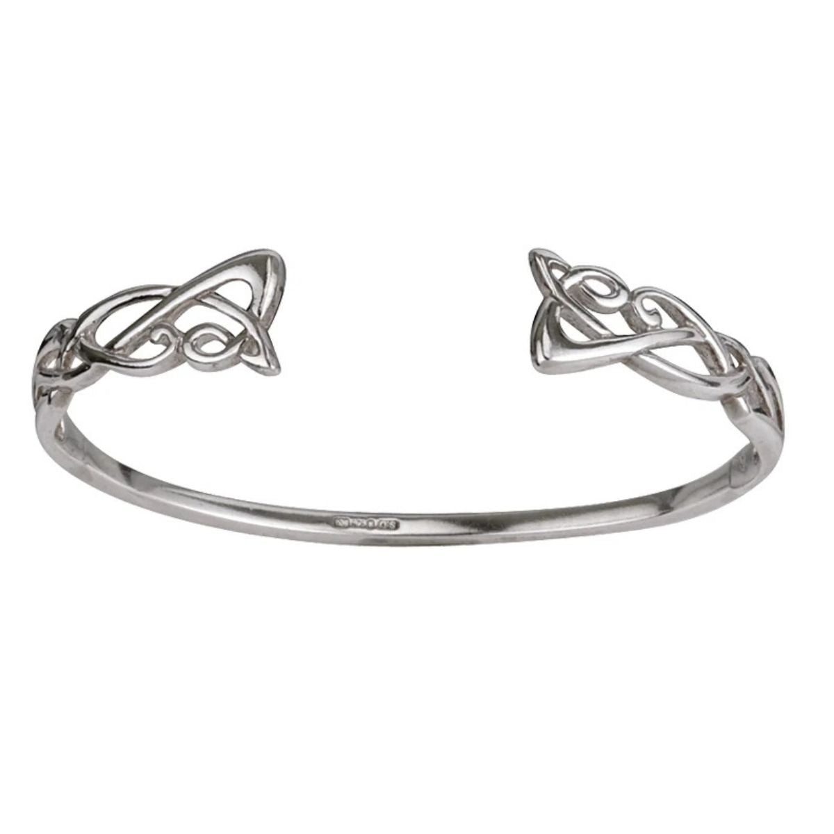 Celtic Weave Cuff Bracelet Front View Creative Irish Gifts