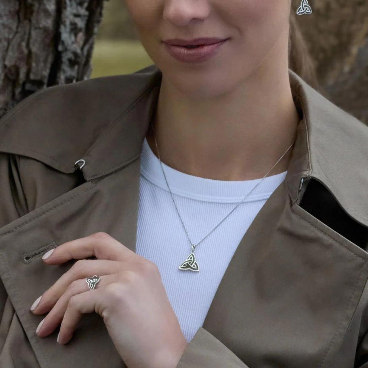Connemara Marble Trinity Earrings Lifestyle Creative Irish Gifts