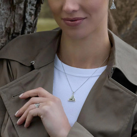 Connemara Trinity Necklace Lifestyle Creative Irish Gifts
