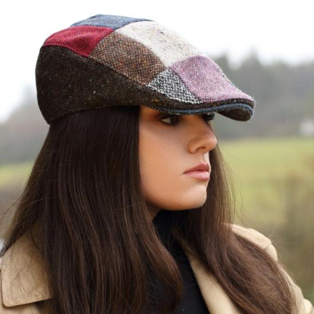 Men's Handcrafted Donegal Tweed Driving Cap Lifestyle Creative Irish Gift
