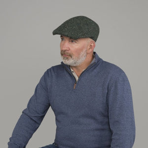 Men's Handcrafted Donegal Tweed Driving Cap