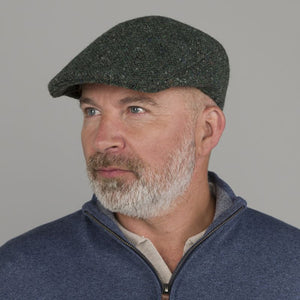 Men's Handcrafted Donegal Tweed Driving Cap