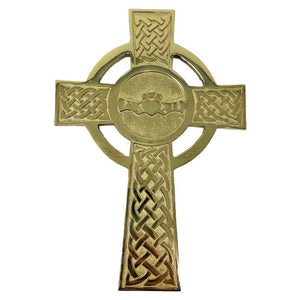 Brass Claddagh Celtic Cross Creative Irish Gift