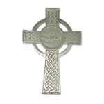 Brass Claddagh Celtic Cross Satin Nickel Creative Irish Gift