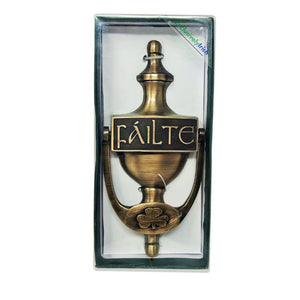 Antique Irish Failte Door Knocker Antique brass  Creative Irish Gifts