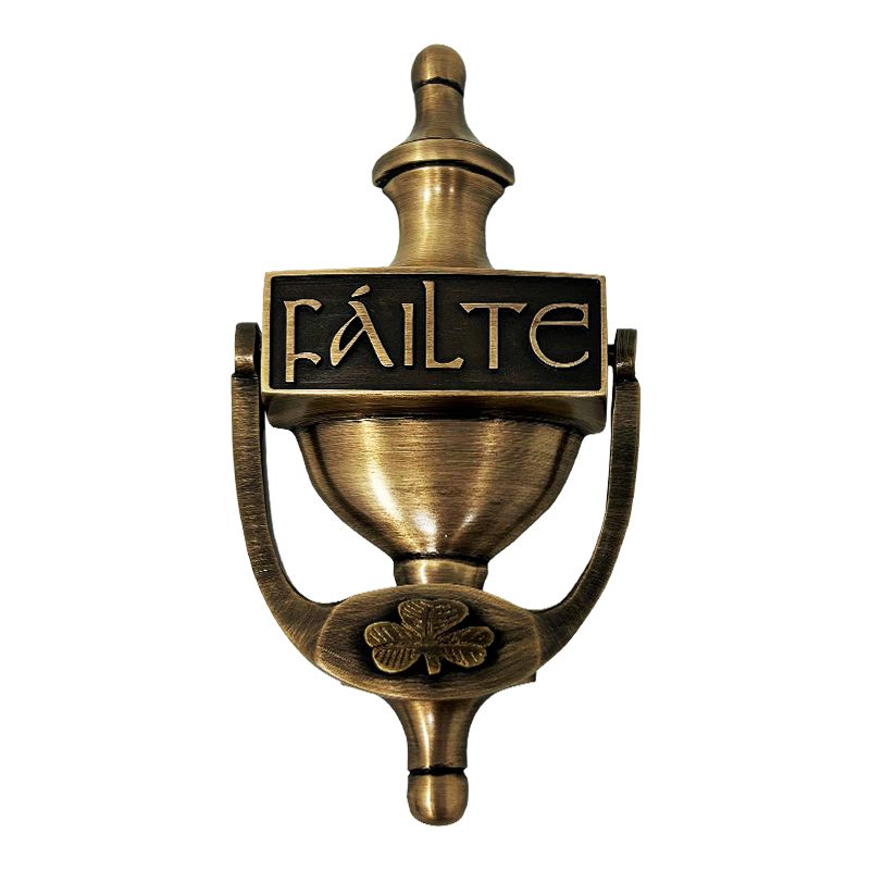 Antique Irish Failte Door Knocker -  Antique brass Creative Irish Gifts