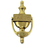 Antique Irish Failte Door Knocker -    Polished brass  Creative Irish Gifts