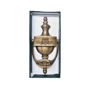 Irish Claddagh Brass Door Knocker- Antique Brass Creative Irish Gifts