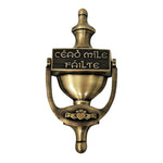 Cead Mile Failte Claddagh Door Knocker Pewter Antique brass Creative Irish Gifts